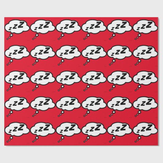 Zzz's ballonpapier cadeaupapier (Vlak)